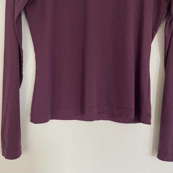 St. John Purple Turtleneck Jersey Spandex Top (M) - Picture 4 of 7